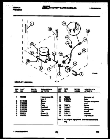 Compressor and electrical parts