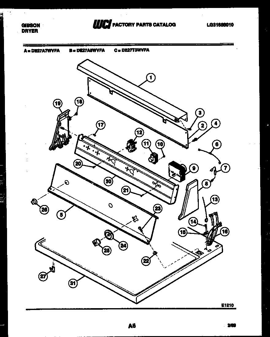 CONSOLE AND CONTROL PARTS