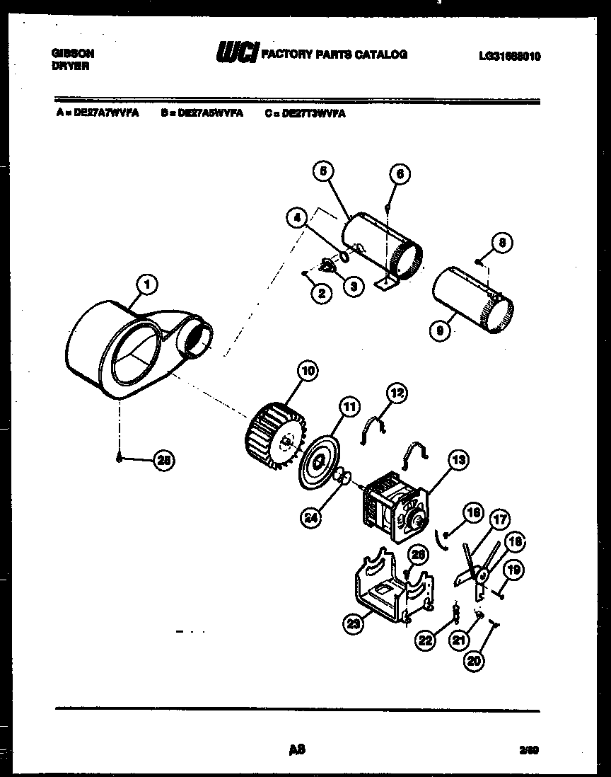 MOTOR AND BLOWER PARTS