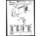 Gibson AM11C4EWB cabinet and installation parts diagram
