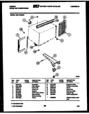 Cabinet and installation parts