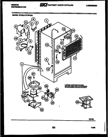 System and automatic defrost parts