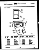 Cabinet and installation parts
