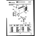 Gibson AM11C4EWA cabinet and installation parts diagram