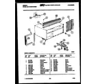 Gibson AL08C4EVA1 cabinet and installation parts diagram