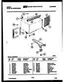 Cabinet and installation parts