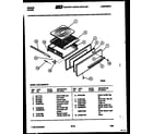 Gibson CGA1M3WSTB broiler drawer parts diagram