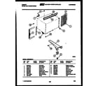 Gibson AM09C6EVA cabinet and installation parts diagram