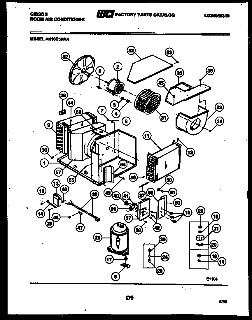 Electrical and air handling parts
