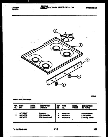Cooktop parts