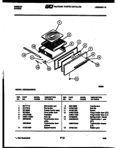 Broiler drawer parts
