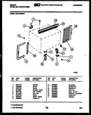 Cabinet and installation parts