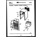Gibson MC40S7GWNA cabinet and control parts diagram