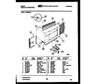 Gibson AL08B5EWA cabinet and installation parts diagram