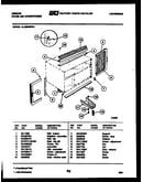 Cabinet and installation parts