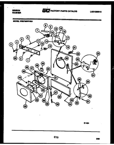 Door, console and control parts