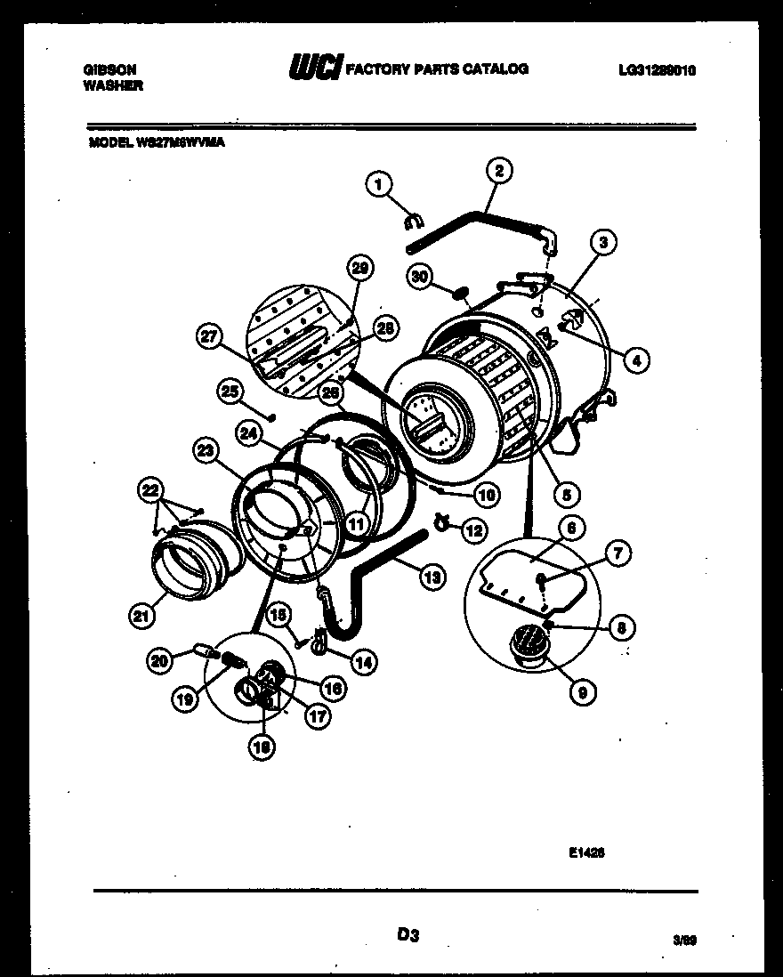 Tub and components