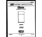 Gibson RD19F8WT3C cover page diagram