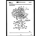 Gibson RT19F8WT3C ice maker and installation parts diagram
