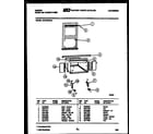 Gibson AK27E6RWA cabinet and installation parts diagram