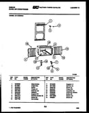 Cabinet and installation parts