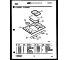 Gibson CGD2M4WSTC cooktop parts diagram