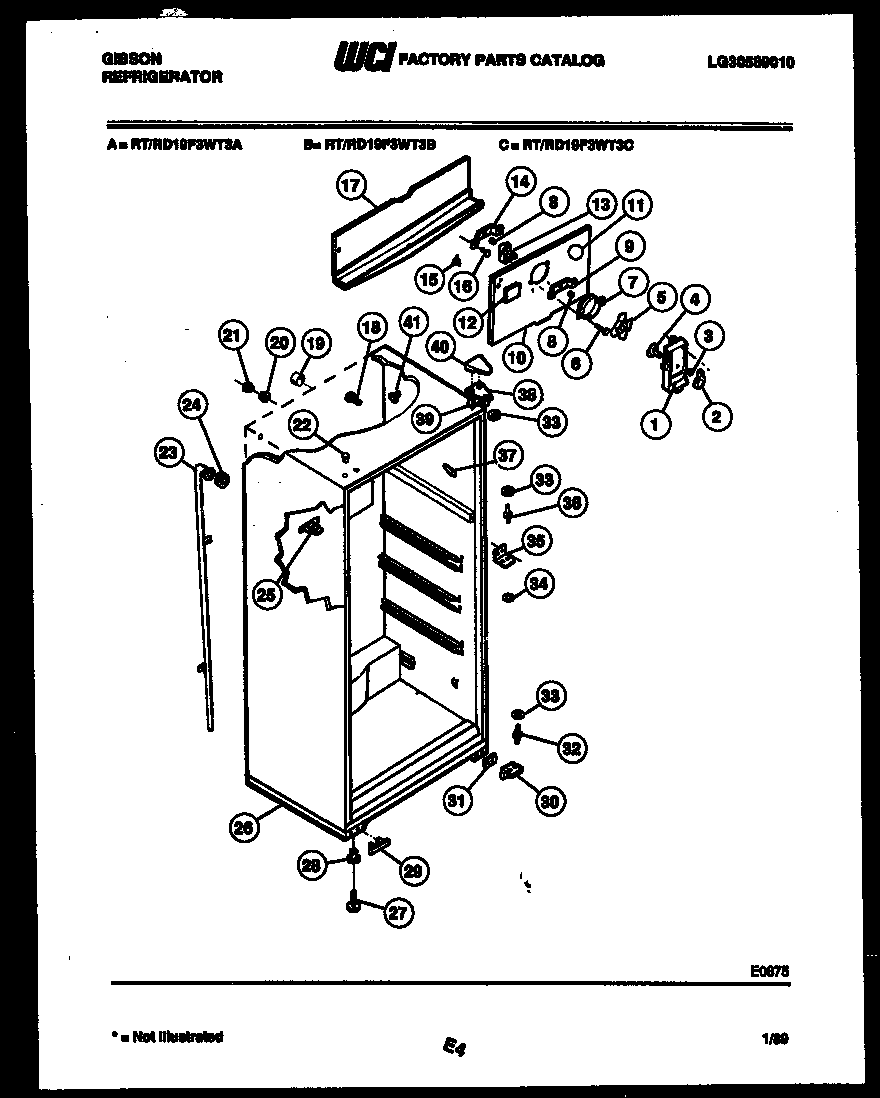 CABINET PARTS