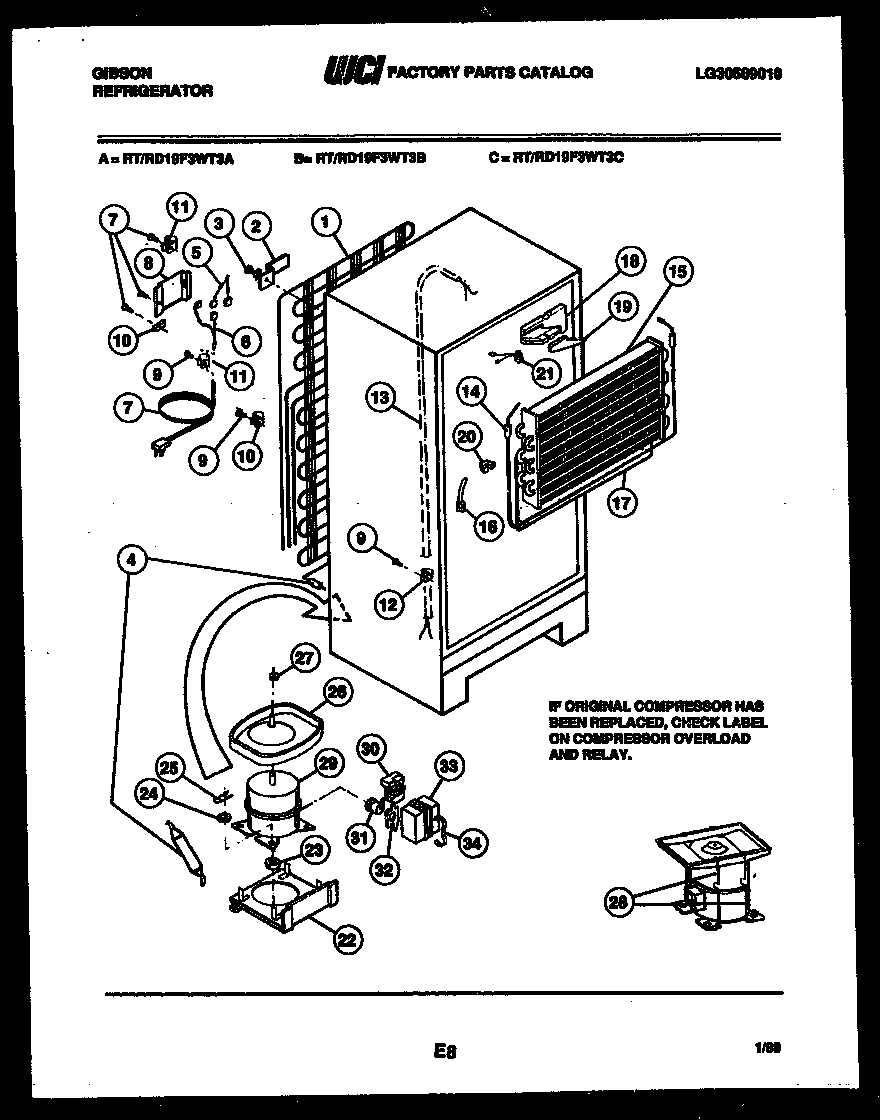 SYSTEM AND AUTOMATIC DEFROST PARTS