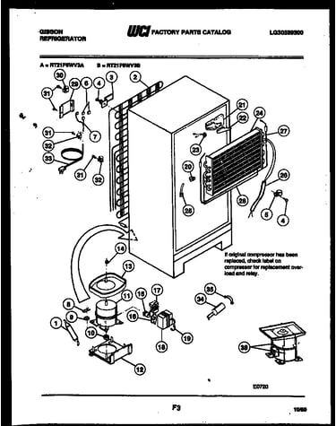 System and automatic defrost parts