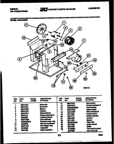 Electrical and air handling parts