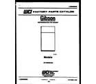 Gibson RT19F6WV3A cover page diagram