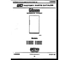 Gibson RC13M2WS2C cover page diagram