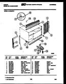 Cabinet and installation parts
