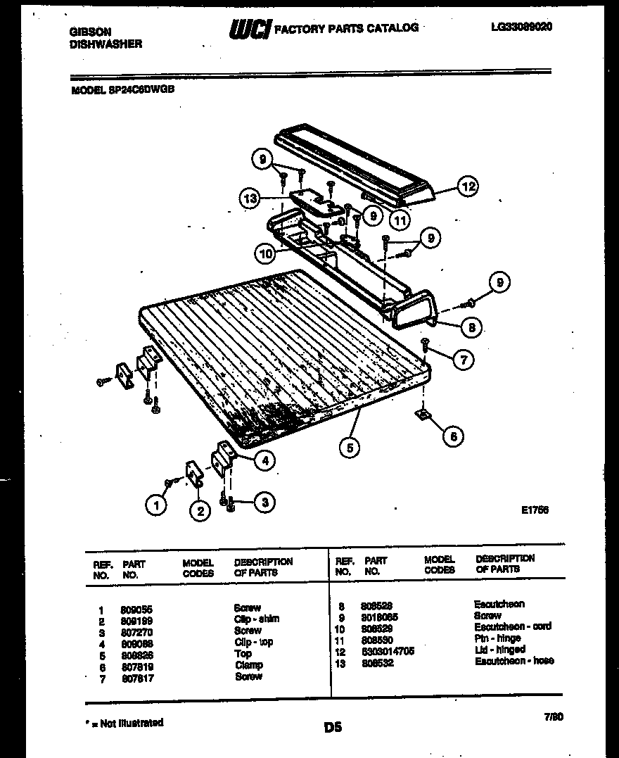 Top parts