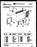 Cabinet and installation parts