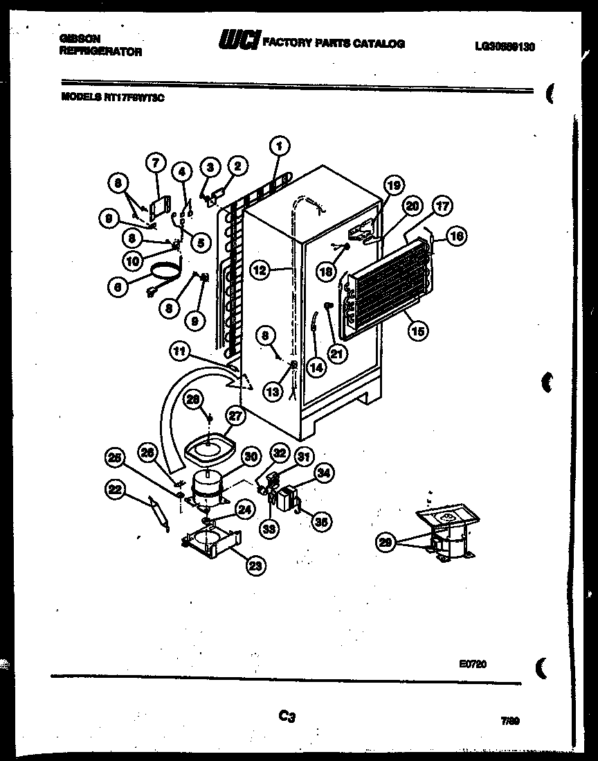 System and automatic defrost parts
