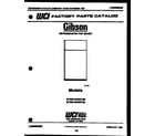 Gibson RD19F9WT3C cover page diagram
