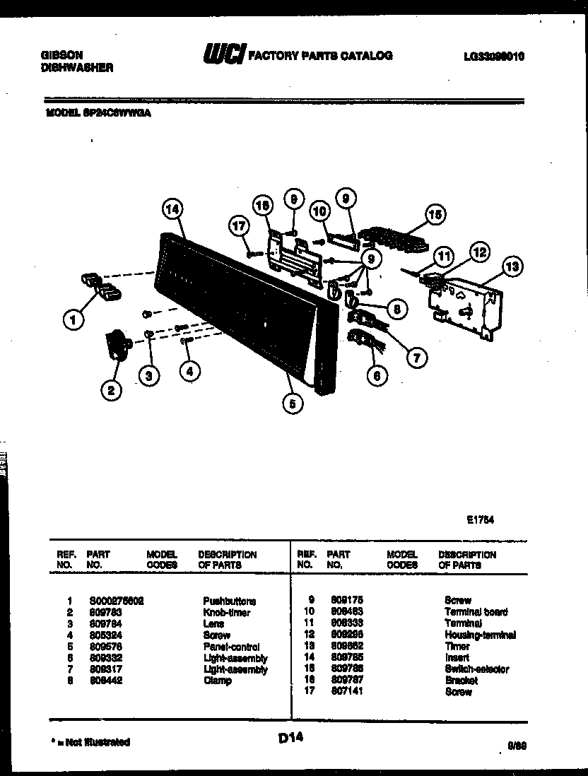 Control parts
