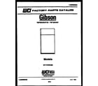 Gibson RT19F8WU3B cover page diagram