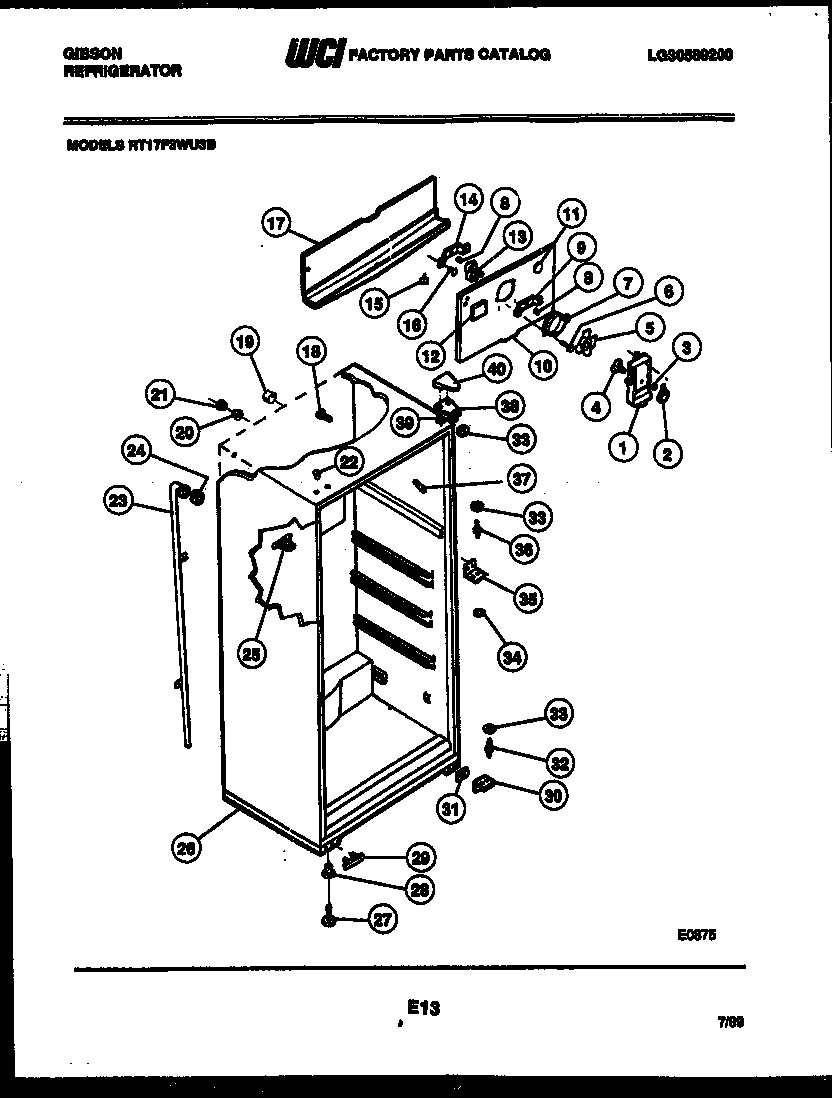 CABINET PARTS