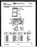 Cabinet and installation parts
