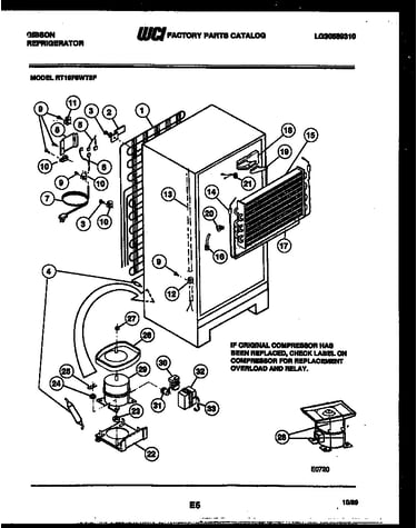 System and automatic defrost parts