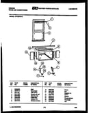 Cabinet and installation parts