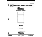 Gibson RT17F3WT3D cover page diagram