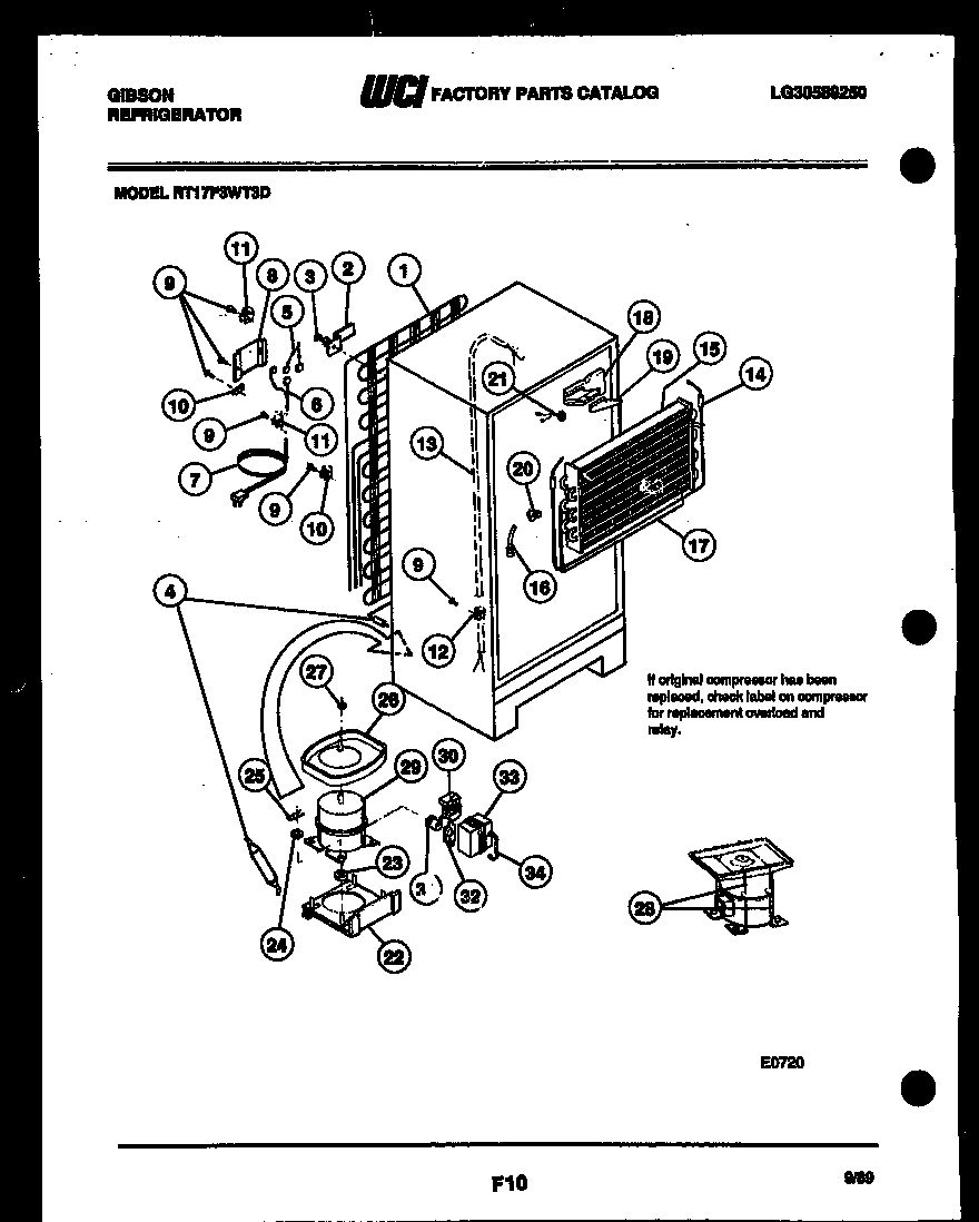 System and automatic defrost parts