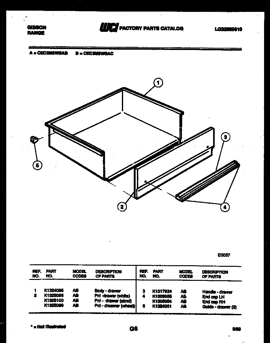 DRAWER PARTS