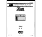 Gibson AL05A5EWA cover page diagram