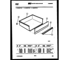 Gibson CEC4S7WTAB drawer parts diagram