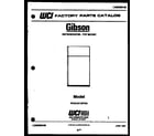Gibson RVG12C1WT2A cover page diagram