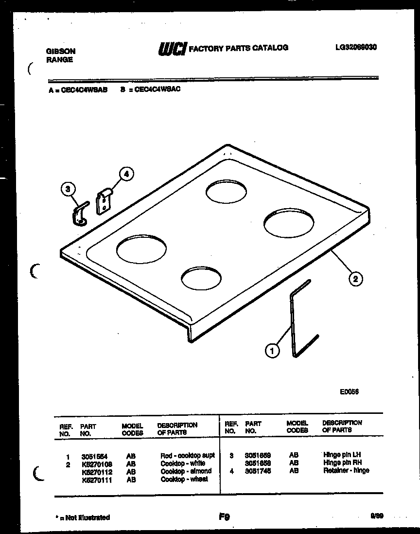 COOKTOP PARTS